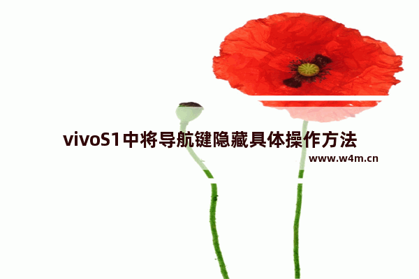 vivoS1中将导航键隐藏具体操作方法