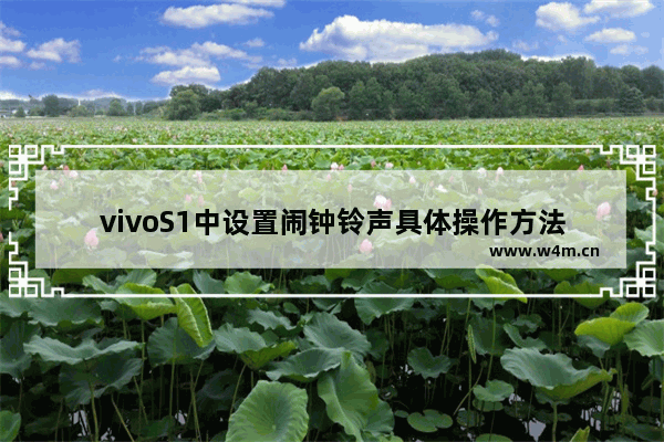 vivoS1中设置闹钟铃声具体操作方法