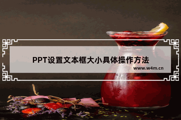 PPT设置文本框大小具体操作方法