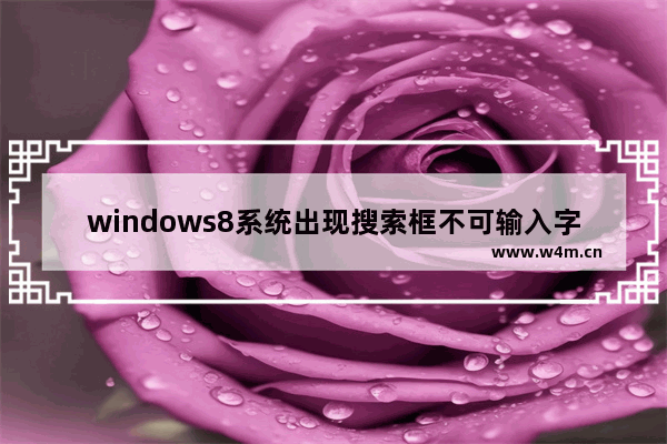 windows8系统出现搜索框不可输入字符详细处理步骤