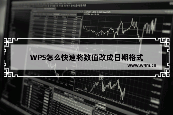 WPS怎么快速将数值改成日期格式