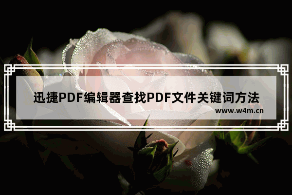 迅捷PDF编辑器查找PDF文件关键词方法