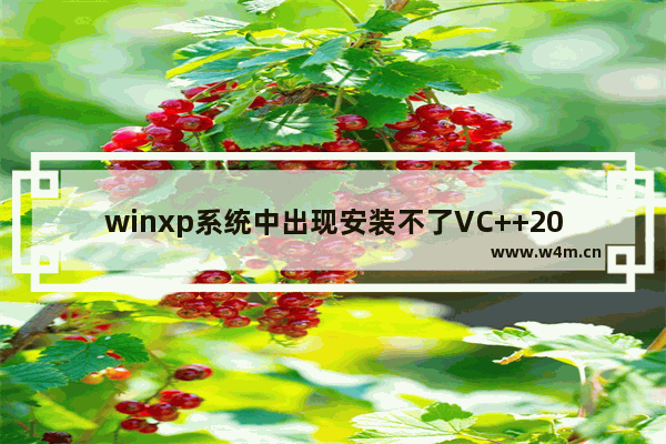 winxp系统中出现安装不了VC++2008错误1935具体处理步骤