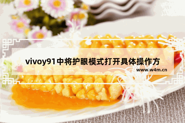 vivoy91中将护眼模式打开具体操作方法