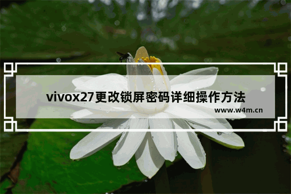 vivox27更改锁屏密码详细操作方法