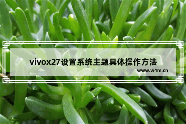 vivox27设置系统主题具体操作方法