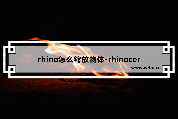 rhino怎么缩放物体-rhinoceros 5.0使用缩放工具缩放物体的方法