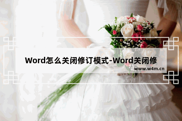 Word怎么关闭修订模式-Word关闭修订模式的方法