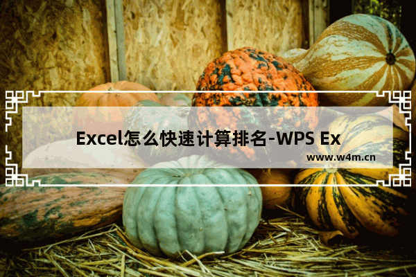 Excel怎么快速计算排名-WPS Excel快速计算排名的方法