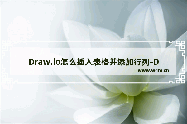 Draw.io怎么插入表格并添加行列-Draw.io插入表格并添加行列的方法