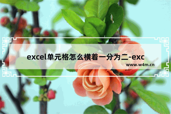 excel单元格怎么横着一分为二-excel将单元格分成上下两个格子的方法、