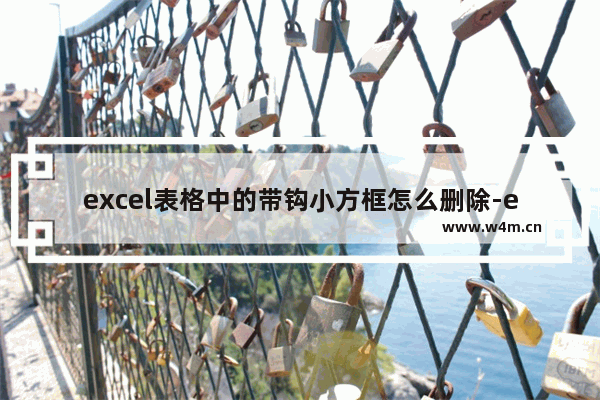 excel表格中的带钩小方框怎么删除-excel表格删除复选框控件的方法