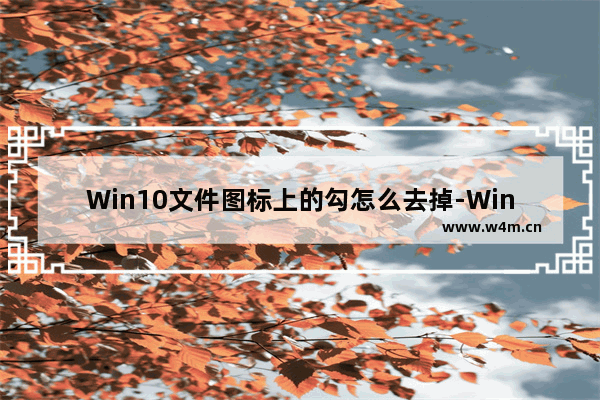 Win10文件图标上的勾怎么去掉-Win10去掉应用软件图标上的勾的方法