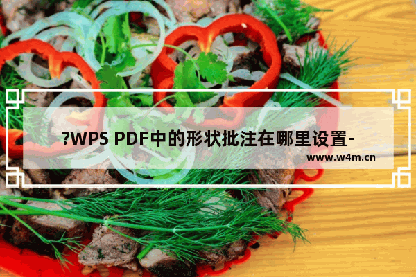 ?WPS PDF中的形状批注在哪里设置-WPS PDF电脑版插入形状批注的方法教程