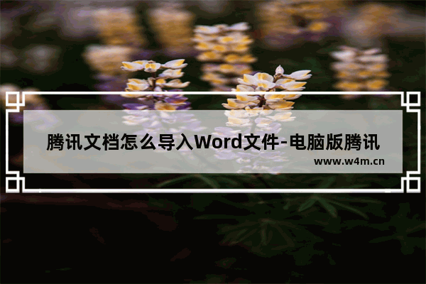 腾讯文档怎么导入Word文件-电脑版腾讯文档导入Word文件的方法