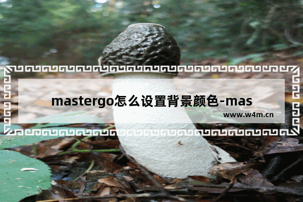 mastergo怎么设置背景颜色-mastergo修改画布背景颜色的方法