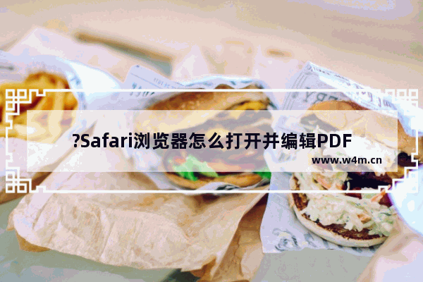 ?Safari浏览器怎么打开并编辑PDF文件-Safari浏览器中打开编辑PDF文件的方法教程