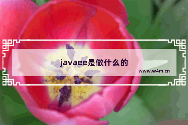 javaee是做什么的