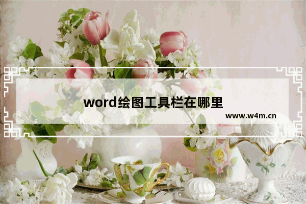 word绘图工具栏在哪里