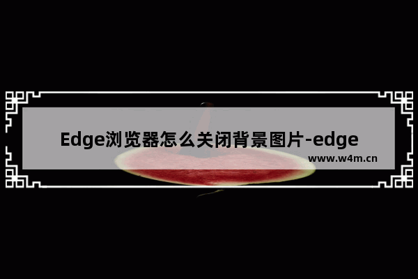 Edge浏览器怎么关闭背景图片-edge浏览器关闭主页背景图片的方法