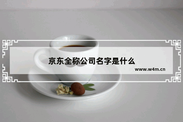 京东全称公司名字是什么