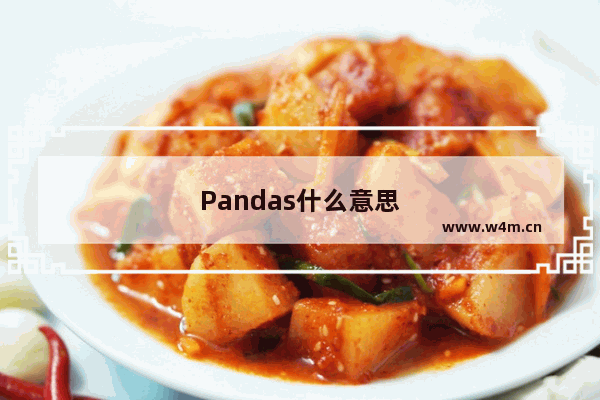 Pandas什么意思