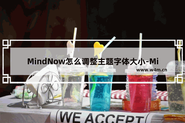 MindNow怎么调整主题字体大小-MindNow设置主题字体大小的方法