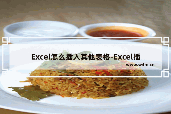 Excel怎么插入其他表格-Excel插入其他表格的方法