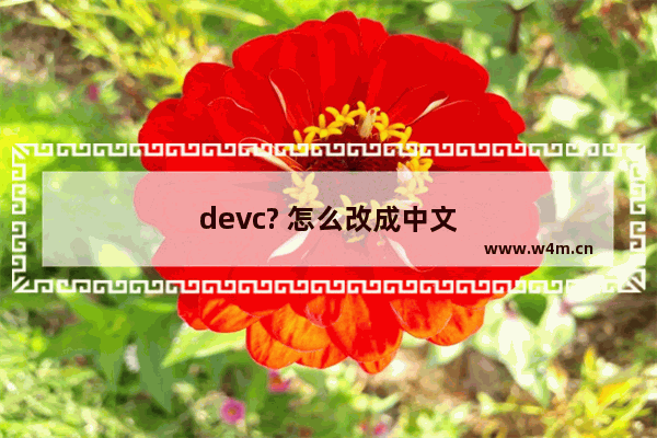 devc? 怎么改成中文