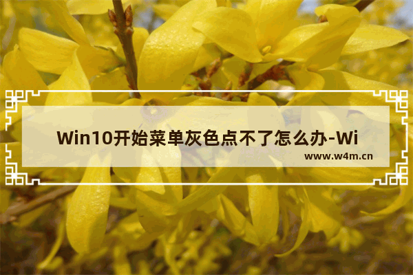 Win10开始菜单灰色点不了怎么办-Win10开始菜单变成灰色且无法使用的解决方法