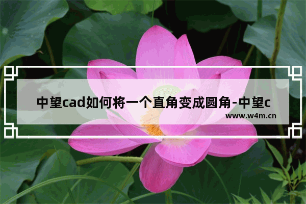 中望cad如何将一个直角变成圆角-中望cad使用圆角命令将一个直角变成圆角的方法