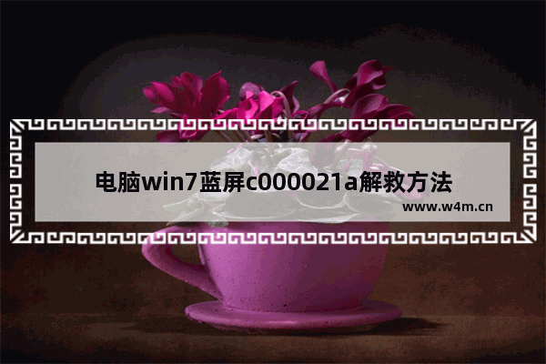 电脑win7蓝屏c000021a解救方法