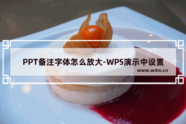 PPT备注字体怎么放大-WPS演示中设置备注内容字体放大显示的方法