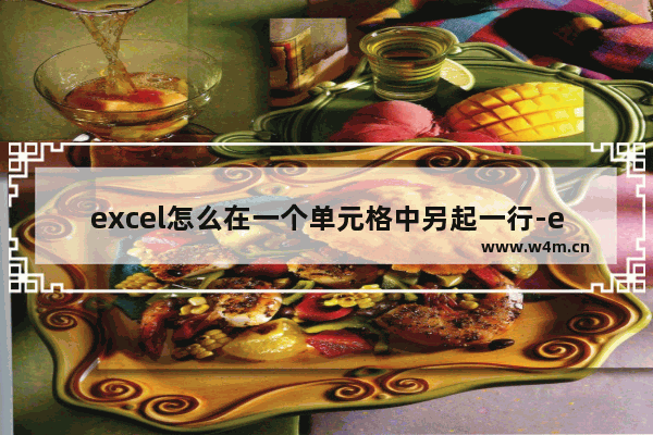 excel怎么在一个单元格中另起一行-excel在一个框里另起一行的方法