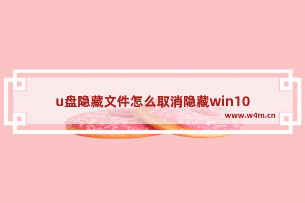 u盘隐藏文件怎么取消隐藏win10