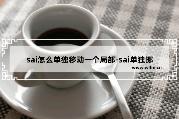 sai怎么单独移动一个局部-sai单独挪动画布中部分图像的方法