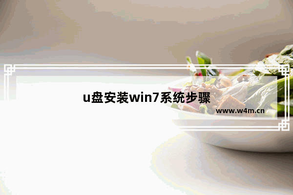 u盘安装win7系统步骤