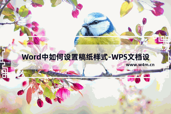 Word中如何设置稿纸样式-WPS文档设置边框稿纸样式的方法