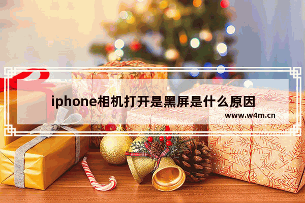 iphone相机打开是黑屏是什么原因