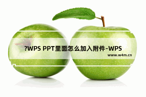 ?WPS PPT里面怎么加入附件-WPS演示文稿电脑版中插入附件文件的方法教程