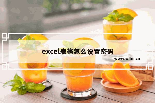 excel表格怎么设置密码