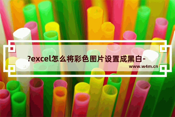 ?excel怎么将彩色图片设置成黑白- excel将彩色图片设置成黑白图片的方法