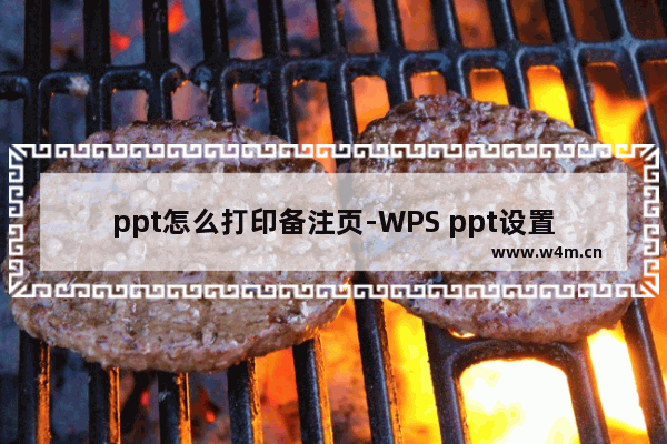 ppt怎么打印备注页-WPS ppt设置只打印备注页的方法