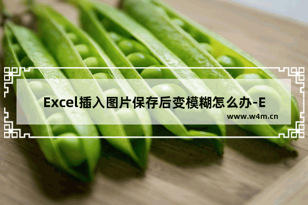 Excel插入图片保存后变模糊怎么办-Excel插入图片保存后变模糊的解决方法