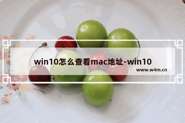 win10怎么查看mac地址-win10电脑查看mac地址的方法