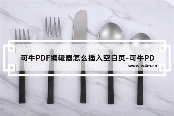 可牛PDF编辑器怎么插入空白页-可牛PDF编辑器添加空白页面的方法