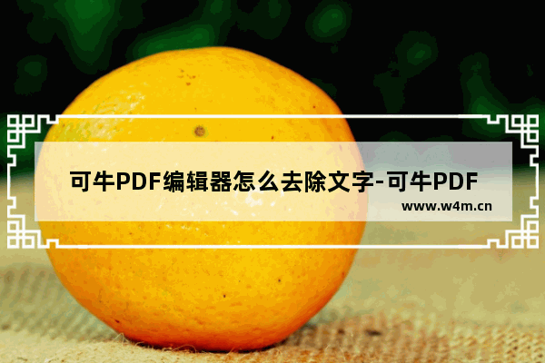 可牛PDF编辑器怎么去除文字-可牛PDF编辑器将文字擦除干净的方法