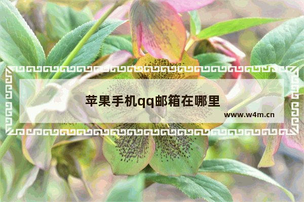 苹果手机qq邮箱在哪里