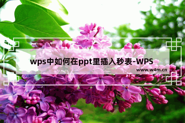 wps中如何在ppt里插入秒表-WPS PPT制作秒表倒计时的方法