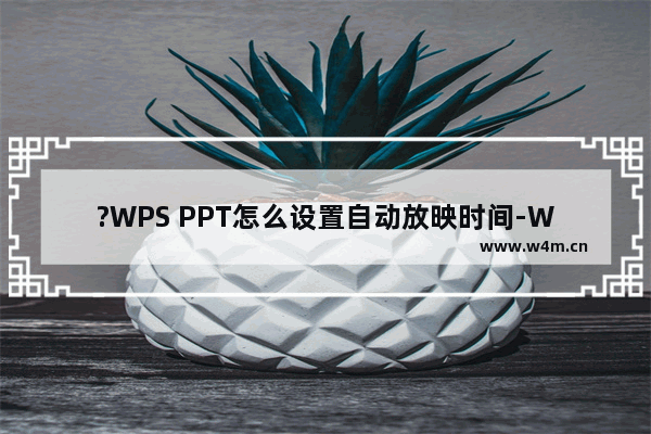 ?WPS PPT怎么设置自动放映时间-WPS演示文稿根据排练计时设置自动放映时长的方法教程